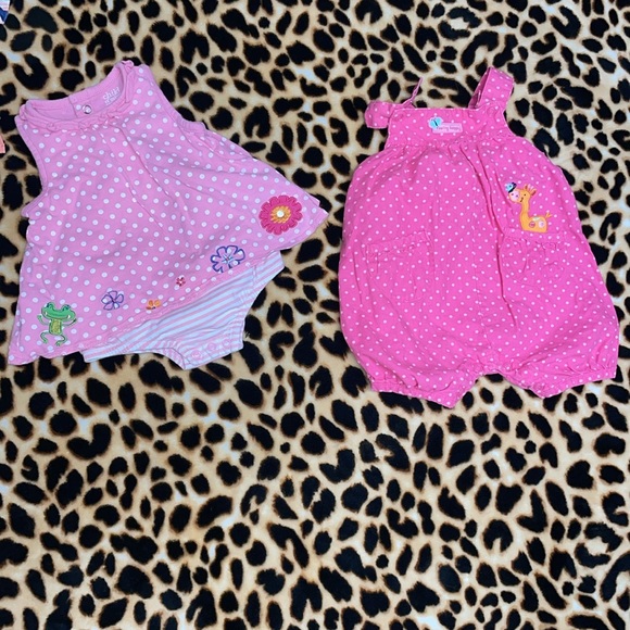 •CARTER'S•SUMMER BUNDLE OF 4, 2-SWIMSUITS AND 2-JUMPERS SIZE 3-6 MONTHS EUC - Picture 4 of 7